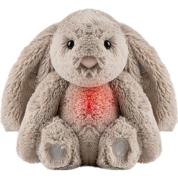Bunny Baby Soother with Cry Activated Sensor, Plush Stuffed Animal Lullaby Music - Picture 1 of 6